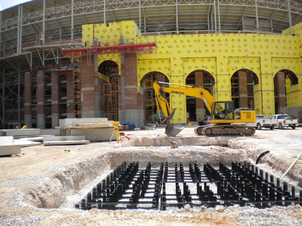 Neyland Stadium soil cell Silva Cell - before (2010)