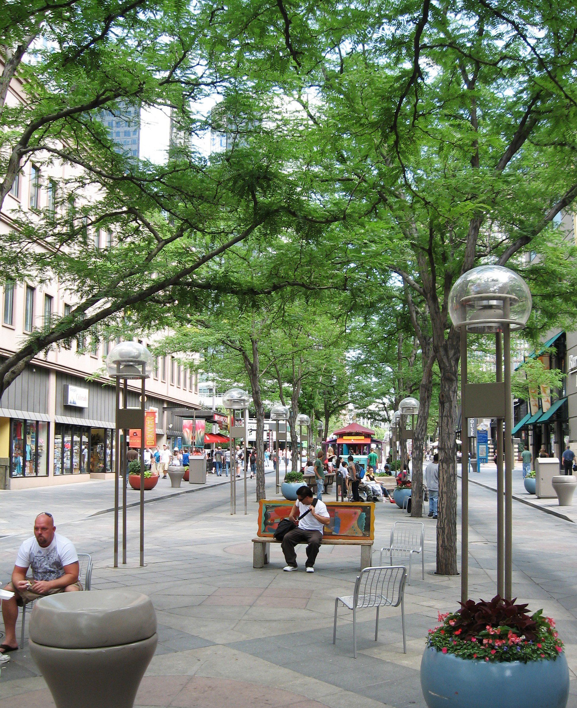 Denver's 16th Street Mall today. Photo credit: © OLIN