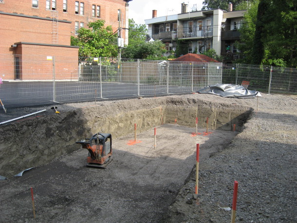 St. Clement School - excavation