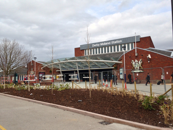 The Derby Midland Station after the rennovation