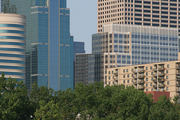 Trees in downtown Minneapolis. Flickr credit: urbanfeel