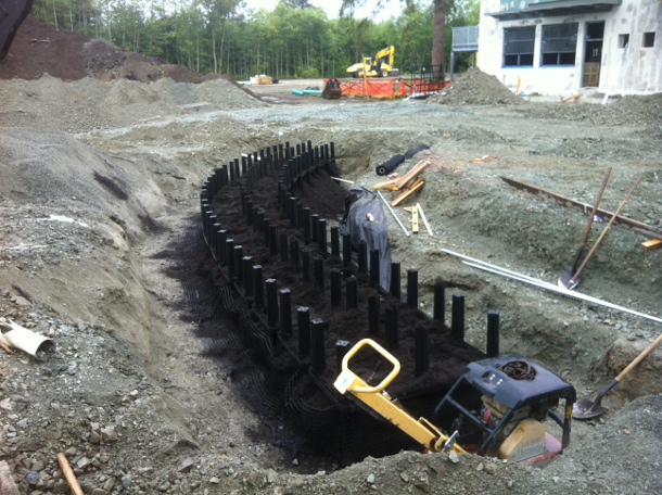 Goldstone Elementary School soil cell installation Goldstone Elementary School soil cell installation
