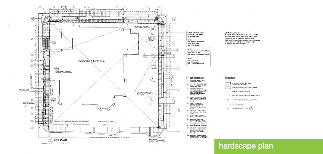 Herberger Theater hardscape plan