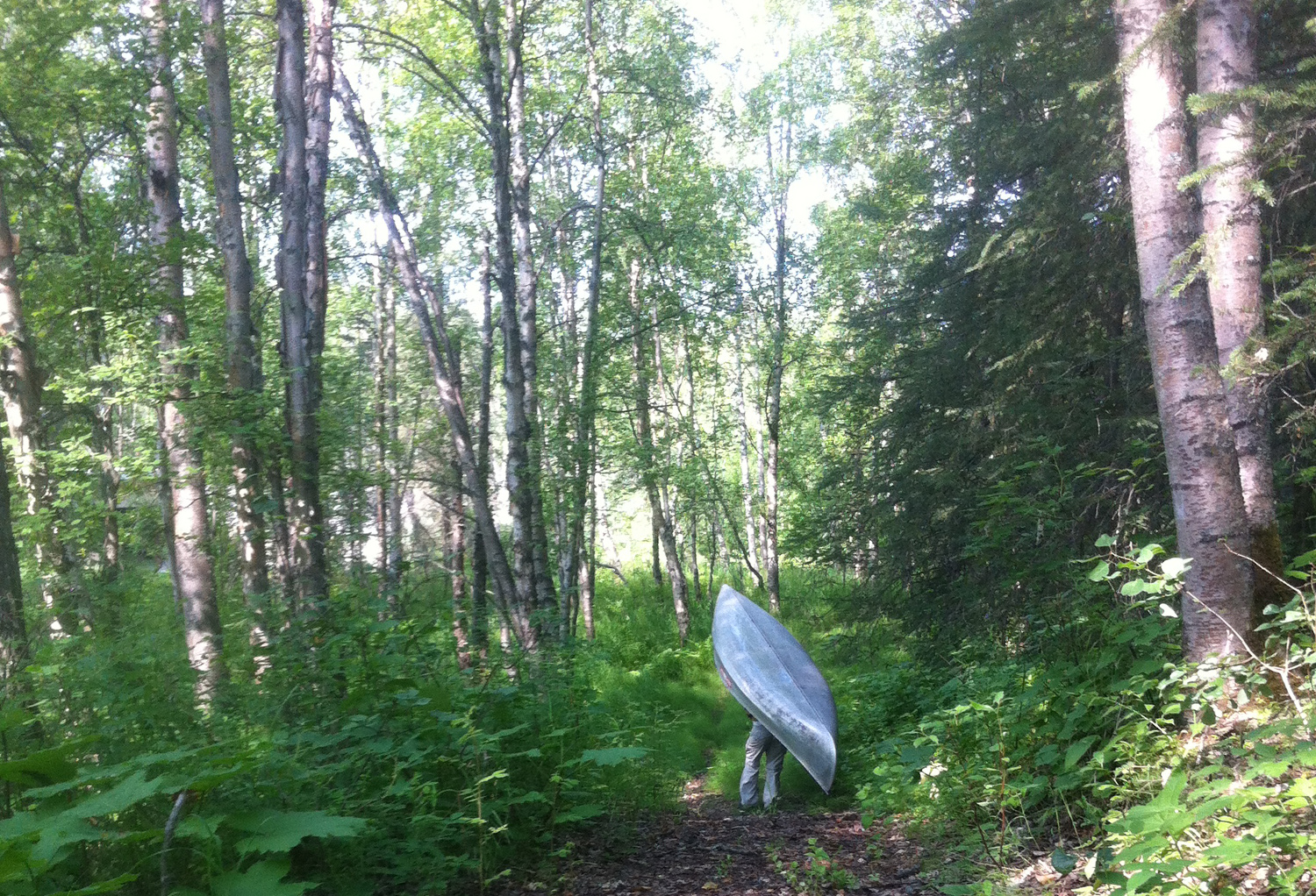 Portaging the Canoe